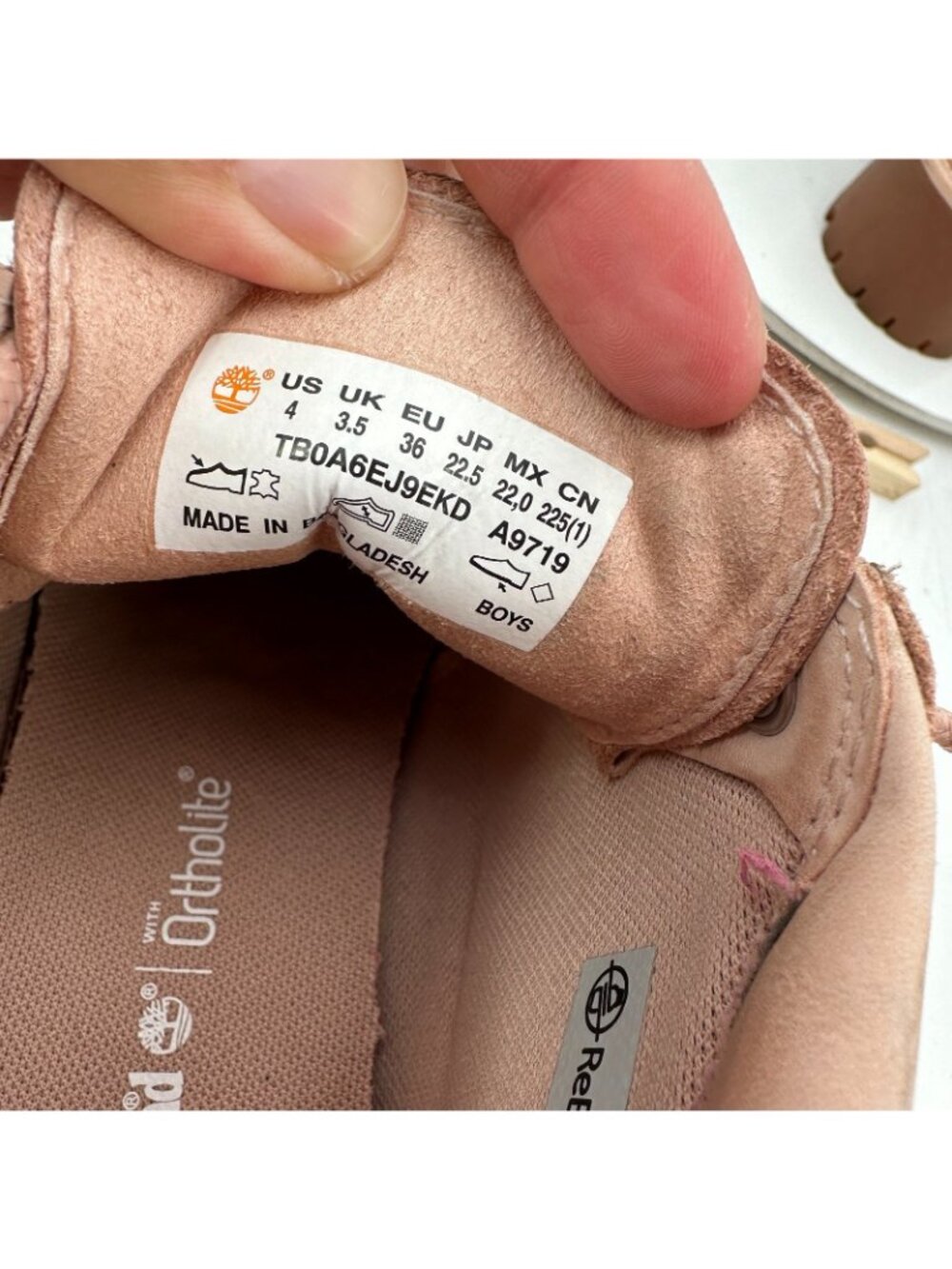 Timberland Nellie Stonestreet Kids Sz 4 Women 5.5 TB0A6EJ9-EKD Pink Chukka Boot - Picture 9 of 10
